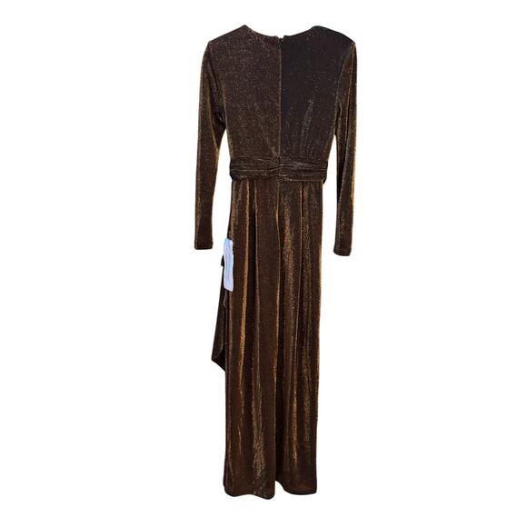 Dress The Population Shania Metallic Gown - Size Small - Picture 7 of 7